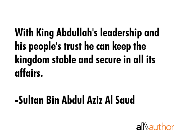 With King Abdullah\