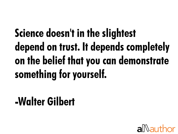 Science doesn\