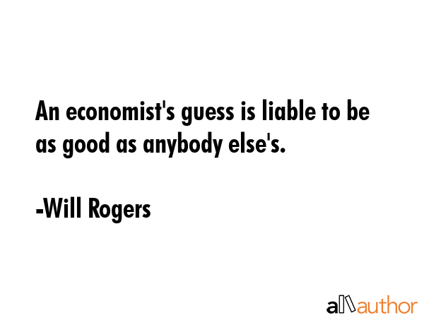 An economist\