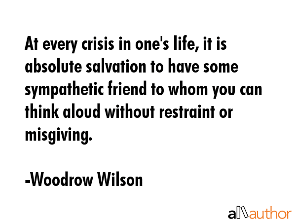 At every crisis in one\