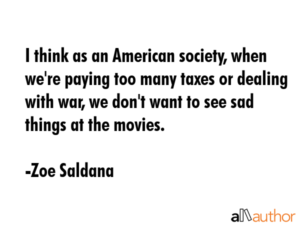 I think as an American society, when we\